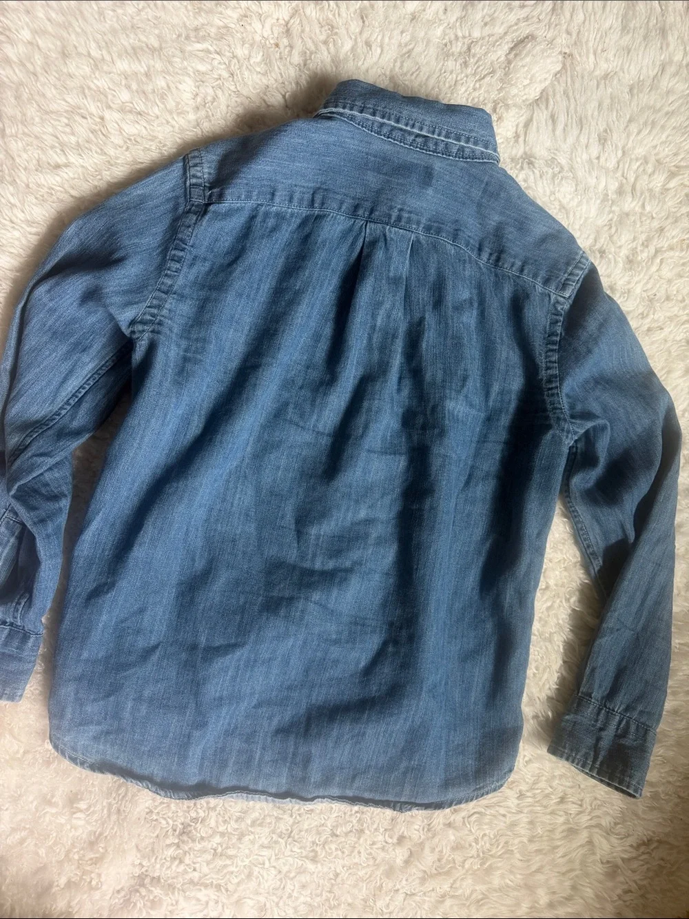 Ralph Lauren Kids Indigo Button-Down Denim Shirt 8